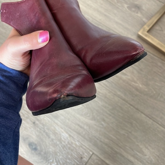 Halston Heritage Betty Leather Slingback Booties - Picture 7 of 12